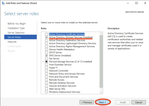 Install Active Directory Domain Services