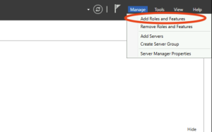 Add Roles and Features