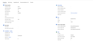 Created virtual network in Azure
